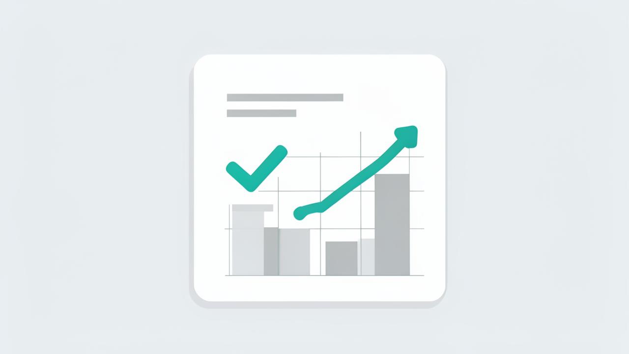 Signed document card beside a rising revenue chart